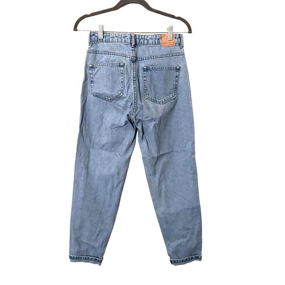 ZARA TRF Mom Fit High Rise Ankle Denim Sz 2 - Picture 3 of 5